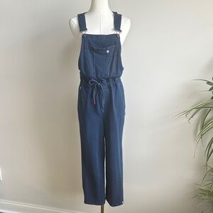 Sundance Womens Comfy Soft Cotton Casual Overall Bibs Bohemian Granola Girl Blue